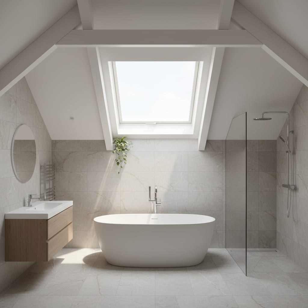 Pitched Roof Skylight Installation in Gloucester on a Gloucestershire flat-roof extension